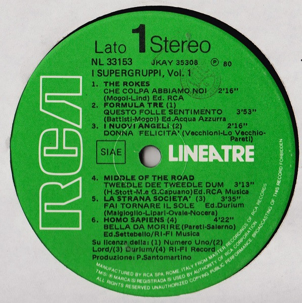 Various - I Supergruppi Vol.1 | RCA (NL 33153) - 3 Various - I Supergruppi Vol.1 | RCA (NL 33153) - 3