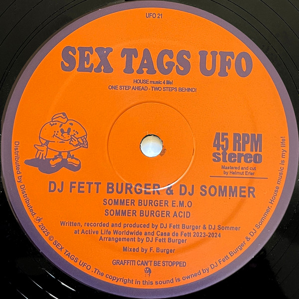 DJ Fett Burger & Dj Sommer - Sommer Burger House Life Vol 1 | Sex Tags UFO (UFO 21) - 3 DJ Fett Burger & Dj Sommer - Sommer Burger House Life Vol 1 | Sex Tags UFO (UFO 21) - 3