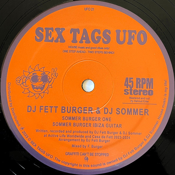 DJ Fett Burger & Dj Sommer - Sommer Burger House Life Vol 1 | Sex Tags UFO (UFO 21) - 2 DJ Fett Burger & Dj Sommer - Sommer Burger House Life Vol 1 | Sex Tags UFO (UFO 21) - 2