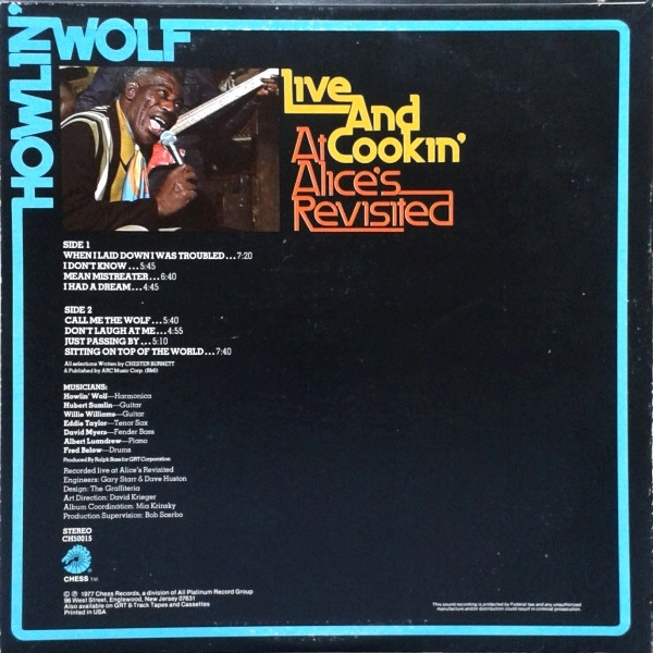 Howlin' Wolf - Live And Cookin' At Alice's Revisited | Chess (CH50015) - 2 Howlin' Wolf - Live And Cookin' At Alice's Revisited | Chess (CH50015) - 2