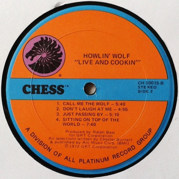 Howlin' Wolf - Live And Cookin' At Alice's Revisited | Chess (CH50015) - 4 Howlin' Wolf - Live And Cookin' At Alice's Revisited | Chess (CH50015) - 4
