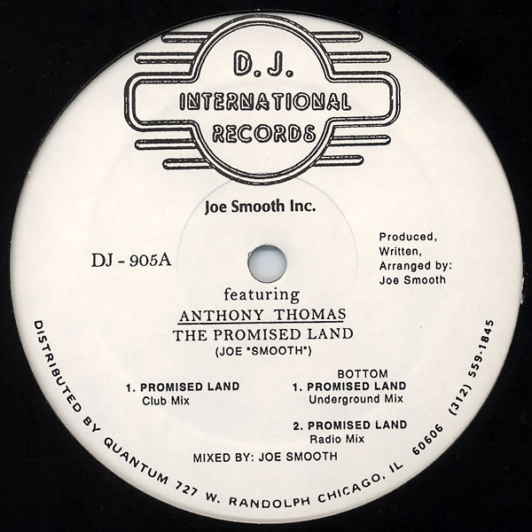 Joe Smooth Featuring Anthony Thomas - The Promised Land | D.J. International Records (DJ - 905A) - main
