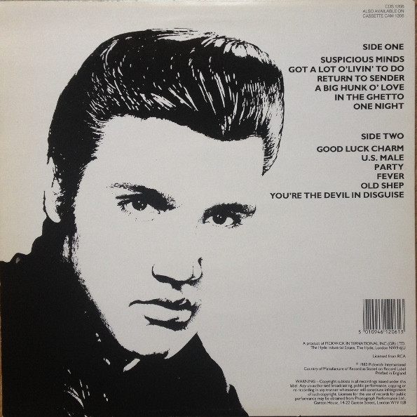Elvis Presley - Suspicious Minds | Camden (CDS 1206) - main