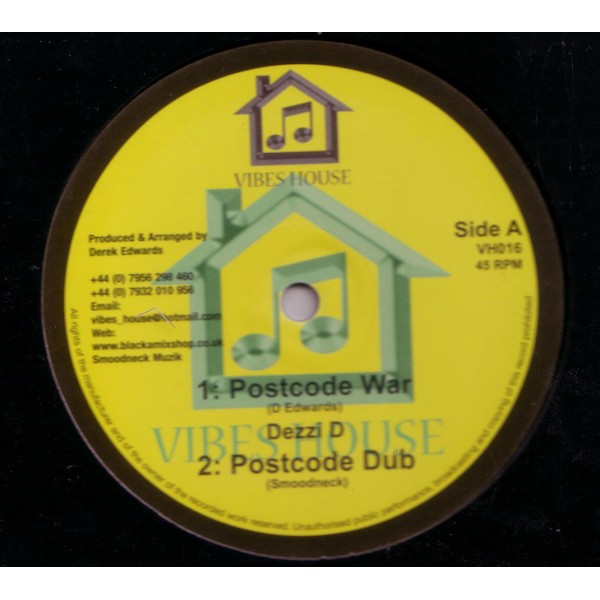 Dezzi D / Robert Emanuel - Postcode War / The Half That's Never Been Told | Vibes House (VH016) - 3 Dezzi D / Robert Emanuel - Postcode War / The Half That's Never Been Told | Vibes House (VH016) - 3