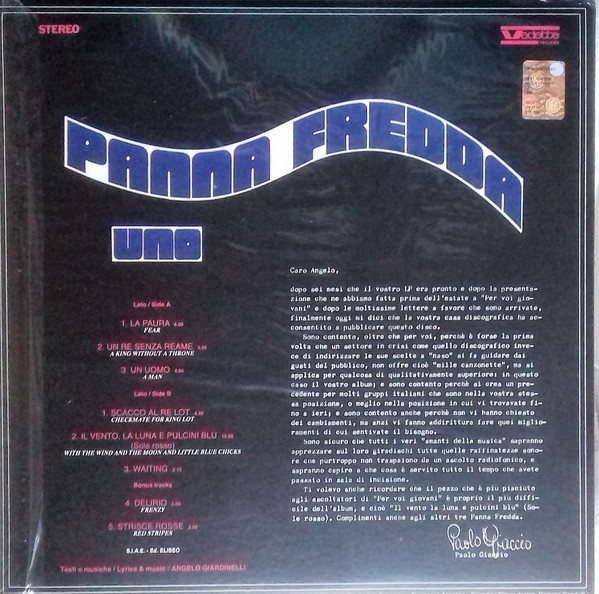 Panna Fredda - Uno | Vinyl Magic (VM 118) - 4