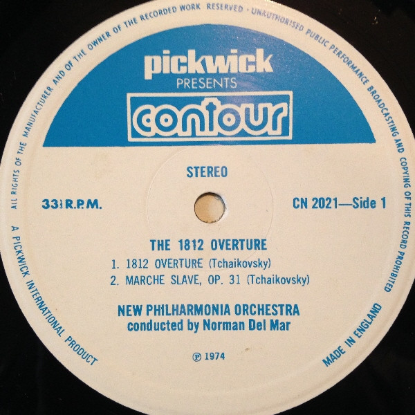Pyotr Ilyich Tchaikovsky , New Philharmonia Orchestra Cond. By Norman Del Mar - 1812 Overture Op. 49 | Contour (CN 2021) - 3