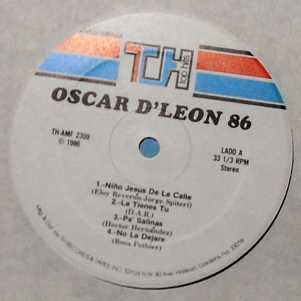 Oscar D'Leon Y Su Orquesta - Oscar ' 86 | Top Hits (TH AMF 2399) - 3