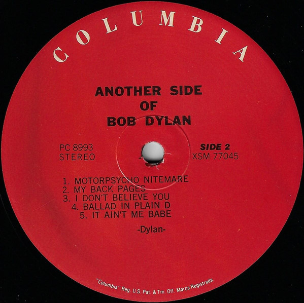 Bob Dylan - Another Side Of Bob Dylan | Columbia (PC 8993) - 3 Bob Dylan - Another Side Of Bob Dylan | Columbia (PC 8993) - 3
