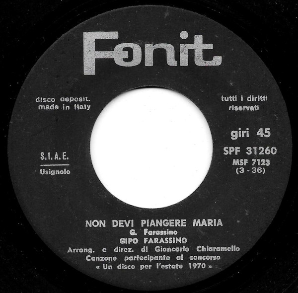 Gipo Farassino - Non Devi Piangere Maria | Fonit (SPF 31260) - 3