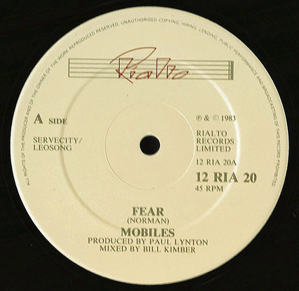 Mobiles - Fear | Rialto (12 RIA 20) - 3