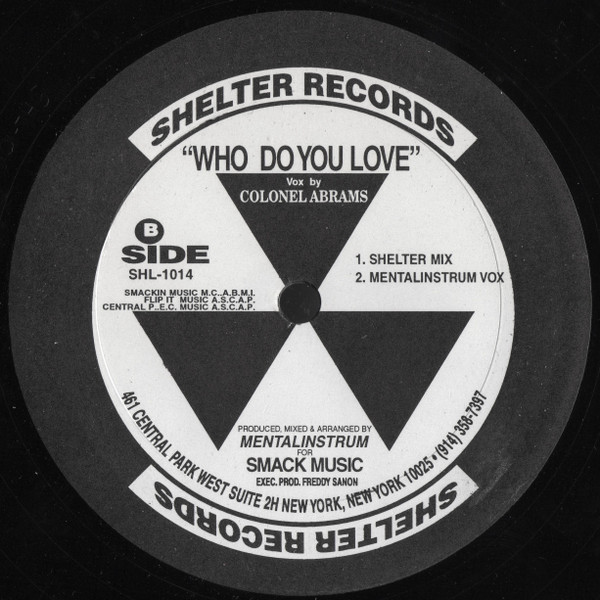 Mental Instrum Presents Colonel Abrams - Who Do You Love? | Shelter Records (SHL-1014) - 3 Mental Instrum Presents Colonel Abrams - Who Do You Love? | Shelter Records (SHL-1014) - 3