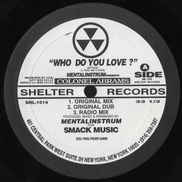 Mental Instrum Presents Colonel Abrams - Who Do You Love? | Shelter Records (SHL-1014) - 2 Mental Instrum Presents Colonel Abrams - Who Do You Love? | Shelter Records (SHL-1014) - 2