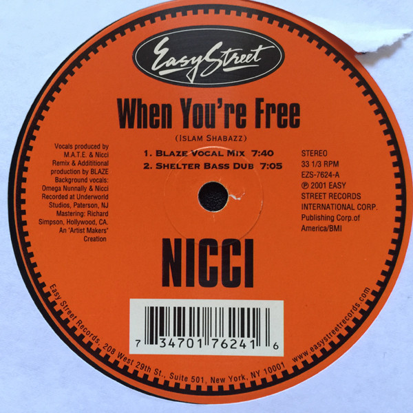 Nicci - When You're Free | Easy Street Records (EZS-7624-8)