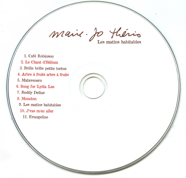 Marie-Jo Thério - Les Matins Habitables | GSI Musique (GSIC-895) - 2 Marie-Jo Thério - Les Matins Habitables | GSI Musique (GSIC-895) - 2