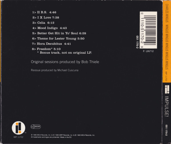 Charles Mingus - Mingus Mingus Mingus Mingus Mingus | Impulse! (IMP 11702) - 2