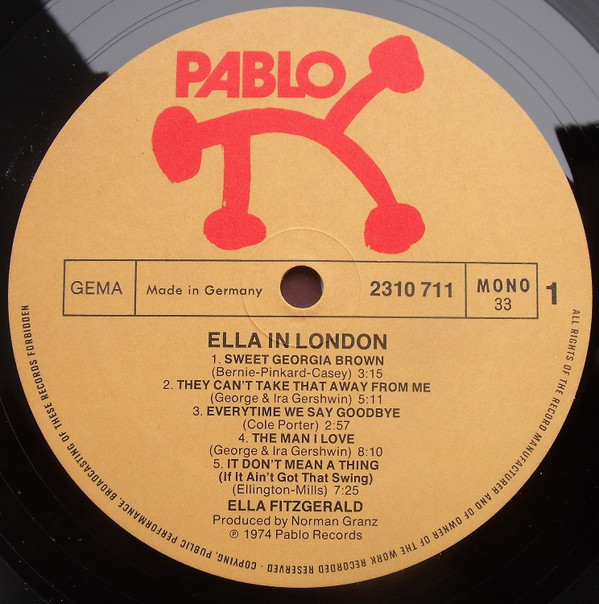 Ella Fitzgerald - Ella In London | Pablo Records (2310 711) - 2