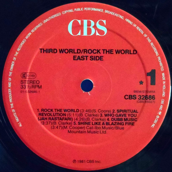 Third World - Rock The World | CBS (CBS 32686) - 3 Third World - Rock The World | CBS (CBS 32686) - 3