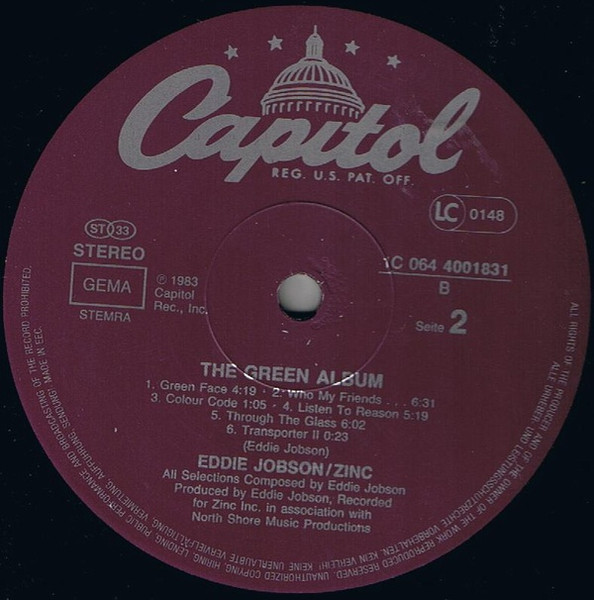 Eddie Jobson / Zinc - The Green Album | Capitol Records (1C 064 4001831) - 4 Eddie Jobson / Zinc - The Green Album | Capitol Records (1C 064 4001831) - 4