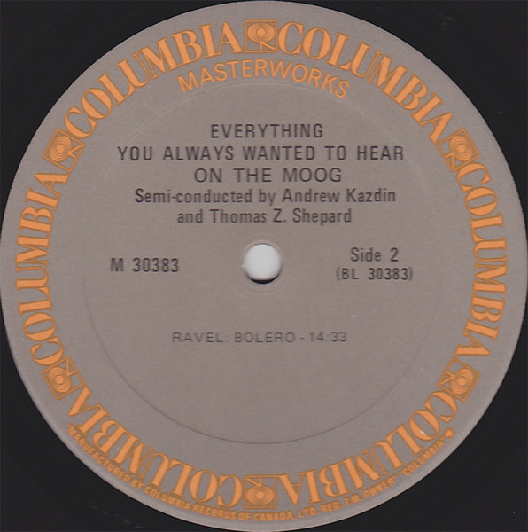 The Mighty Moog - Everything You Always Wanted To Hear On The Moog* (*But Were Afraid To Ask For) [Vinyl] | Columbia Masterworks (M 30383) - 4