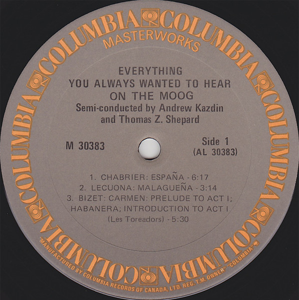 The Mighty Moog - Everything You Always Wanted To Hear On The Moog* (*But Were Afraid To Ask For) [Vinyl] | Columbia Masterworks (M 30383) - 3