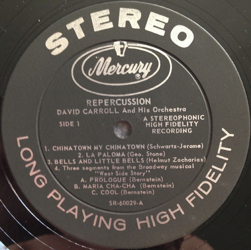 David Carroll & His Orchestra - Re Percussion | Mercury (SR60029) - main