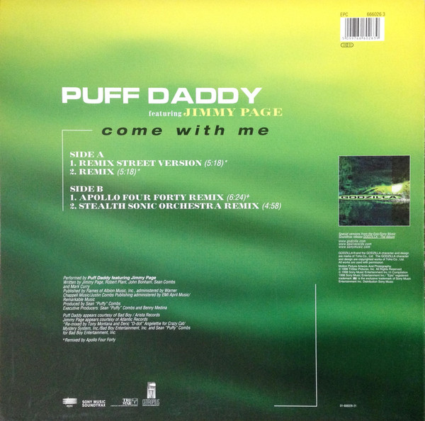 Puff Daddy - Come With Me | Epic (666026 3) - 2