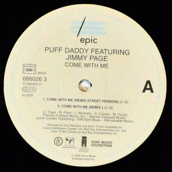 Puff Daddy - Come With Me | Epic (666026 3) - 3