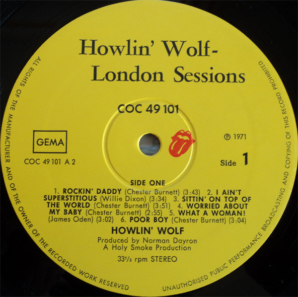 Howlin' Wolf - The London Howlin' Wolf Sessions | Rolling Stones Records (COC 49 101) - 4 Howlin' Wolf - The London Howlin' Wolf Sessions | Rolling Stones Records (COC 49 101) - 4