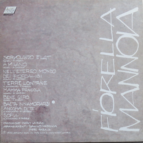 Fiorella Mannoia - Fiorella Mannoia | Ariston Music (ARLP/12429) - main