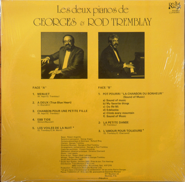 Georges Tremblay & Rod Tremblay - Les Deux Pianos de Georges & Rod Tremblay | Récital (RA-9401) - 2