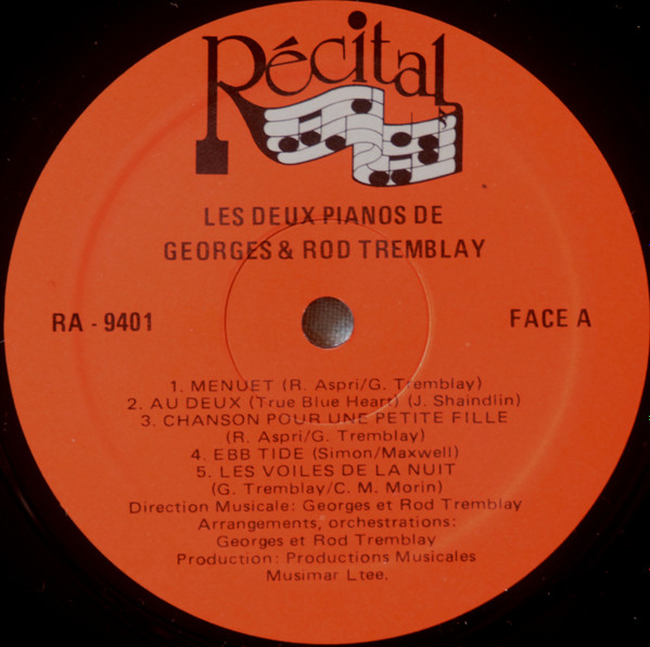 Georges Tremblay & Rod Tremblay - Les Deux Pianos de Georges & Rod Tremblay | Récital (RA-9401) - 3