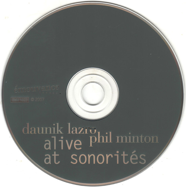 Daunik Lazro - Phil Minton - Alive At Sonorités | émouvance (émv 1027) - 3