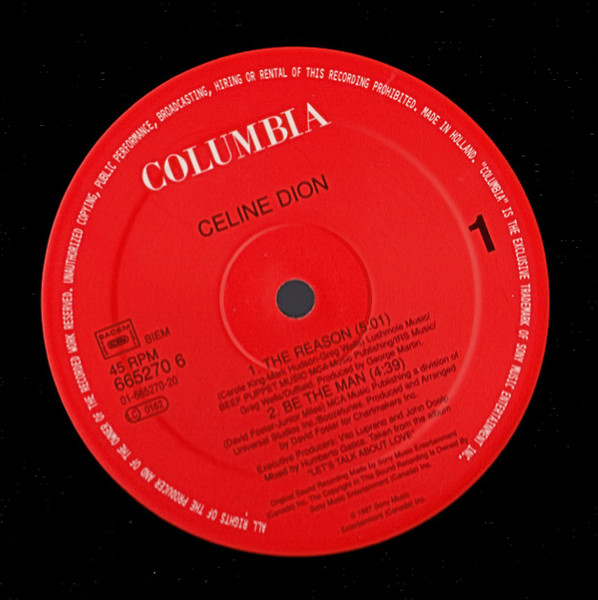 Céline Dion - The Reason | Columbia (COL 665270 6) - 3