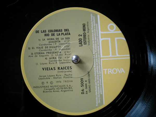 Viejas Raices - De Las Colonias Del Río De La Plata | Trova (DA-5009) - 4 Viejas Raices - De Las Colonias Del Río De La Plata | Trova (DA-5009) - 4