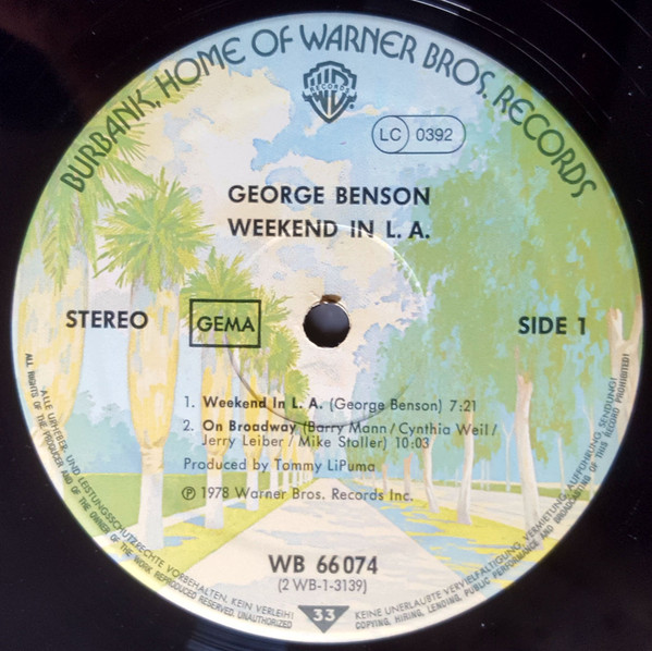 George Benson - Weekend In L.A. | Warner Bros. Records (WB 66 074) - 3 George Benson - Weekend In L.A. | Warner Bros. Records (WB 66 074) - 3