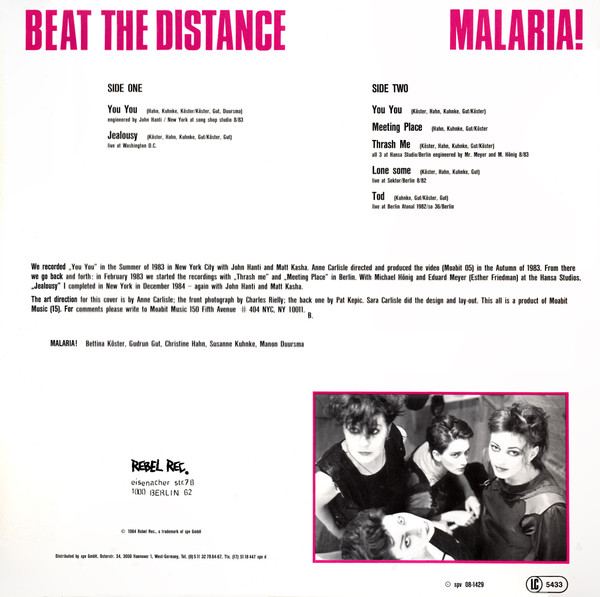 Malaria! - Beat The Distance | Rebel Rec. (RE 005) - 2