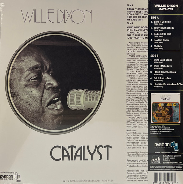 Willie Dixon - Catalyst | Ovation Records (CFU01246) - main Willie Dixon - Catalyst | Ovation Records (CFU01246) - main