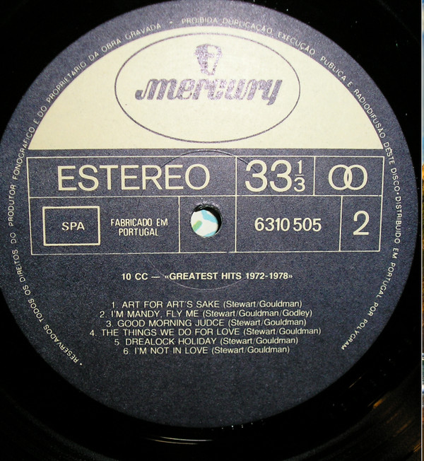 10cc - Greatest Hits 1972-1978 | Mercury (6310 505) - 2
