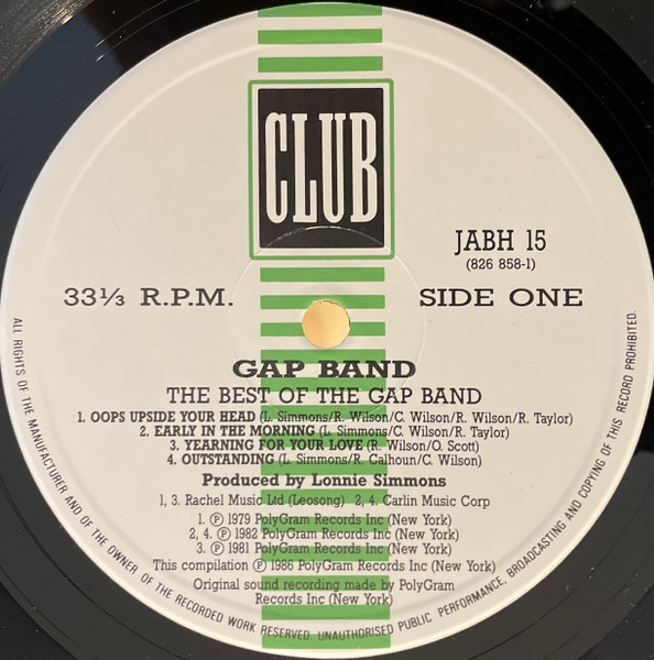 The Gap Band - The Best Of The Gap Band | Club (JABH 15) - 3