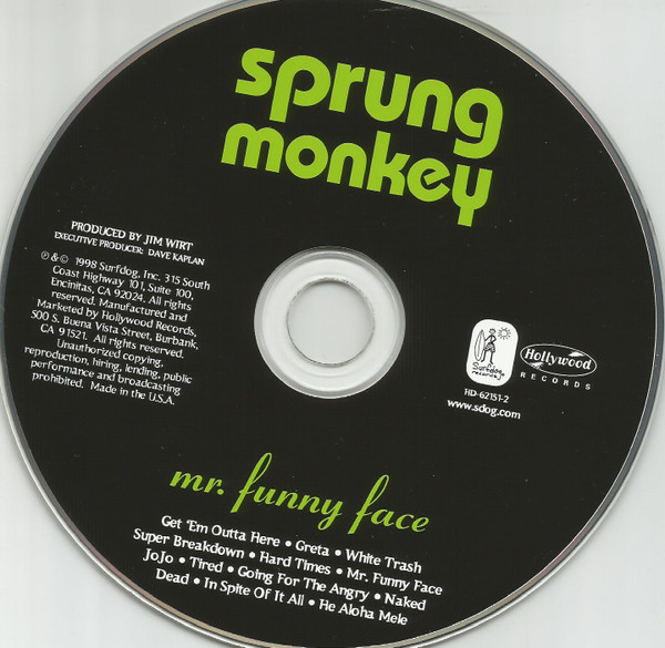 Sprung Monkey - Mr. Funny Face | Surfdog Records (HD-62151-2) - 2