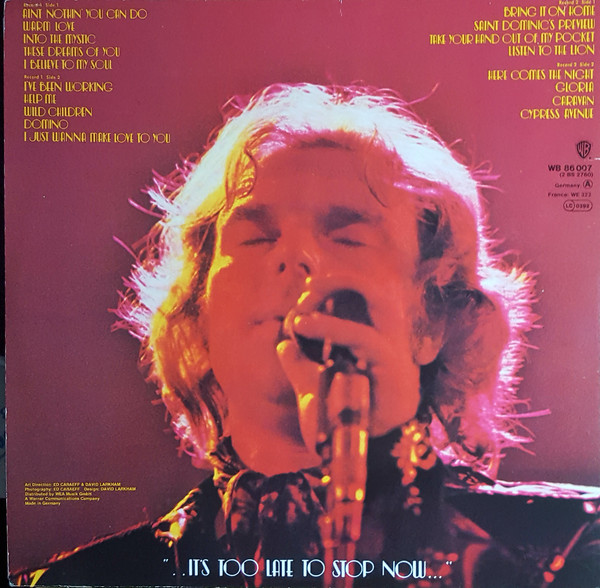Van Morrison - It's Too Late To Stop Now | Warner Bros. Records (WB 86 007) - 3