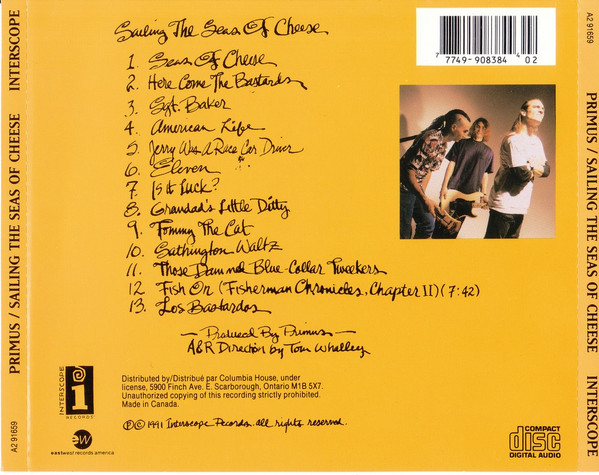 Primus - Sailing The Seas Of Cheese | Interscope Records (A2 91659) - 3 Primus - Sailing The Seas Of Cheese | Interscope Records (A2 91659) - 3