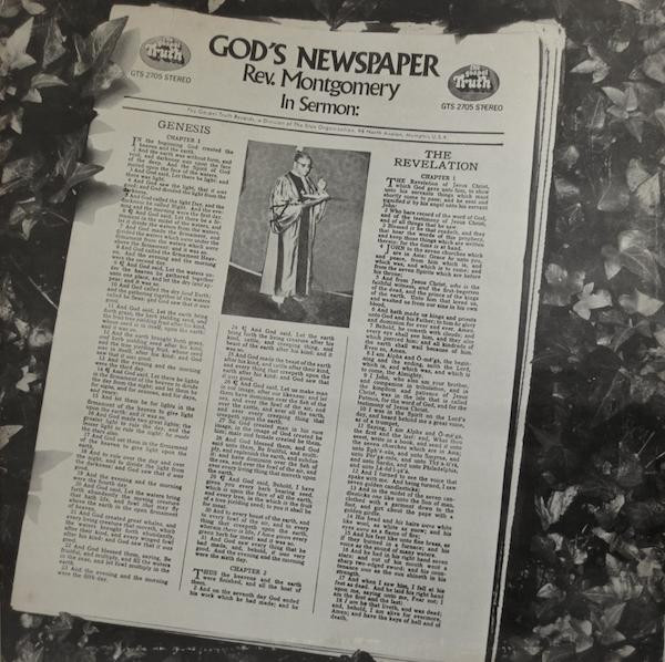 Reverend J.D. Montgomery & The Mt. Carmel C.O.G.I.C. Choir Of Chester, PA. - God's Newspaper | Gospel Truth Records (GTS-2705)
