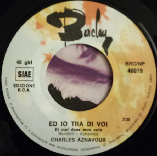 Charles Aznavour - Ed Io Tra Di Voi | Barclay (BRC NP 40019) - 3