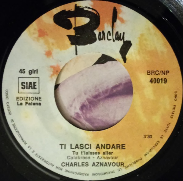 Charles Aznavour - Ed Io Tra Di Voi | Barclay (BRC NP 40019) - 4