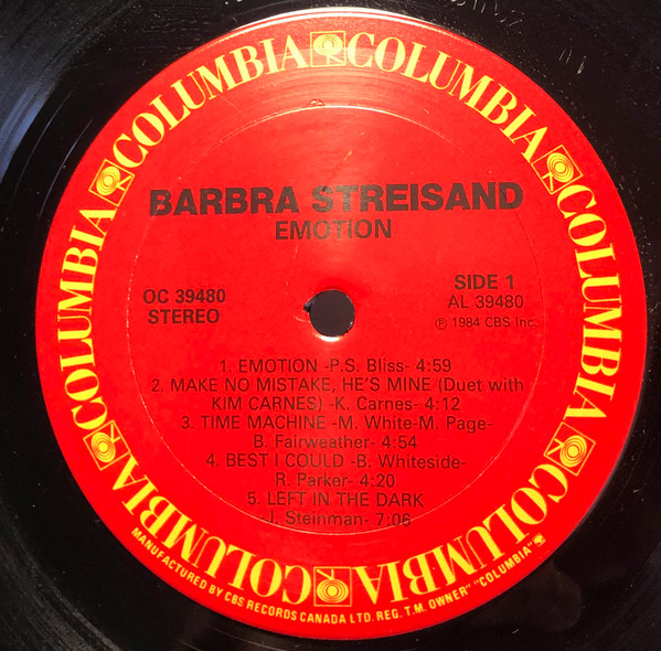 Barbra Streisand - Emotion | Columbia (OC 39480) - 3 Barbra Streisand - Emotion | Columbia (OC 39480) - 3