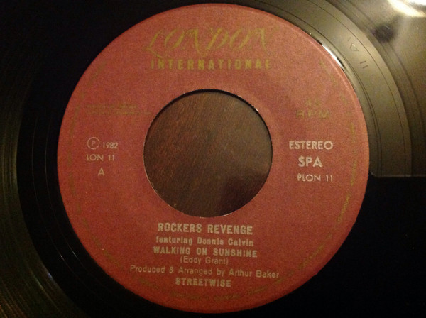 Rockers Revenge - Walking On Sunshine / Rockin'On Sunshine | London International (PLON 11) - main