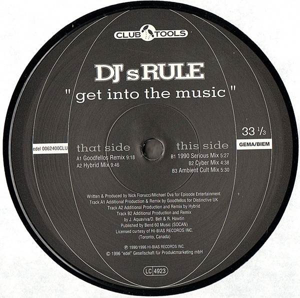 DJ's Rule - Get Into The Music | Club Tools (0062400CLU) - main DJ's Rule - Get Into The Music | Club Tools (0062400CLU) - main