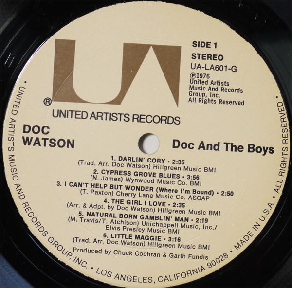 Doc Watson - Doc And The Boys | United Artists Records (UA-LA601-G) - 3 Doc Watson - Doc And The Boys | United Artists Records (UA-LA601-G) - 3