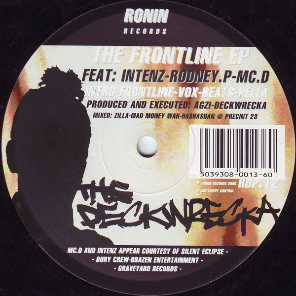 Deckwrecka - The Frontline EP | Ronin Records (RDP 12) - main